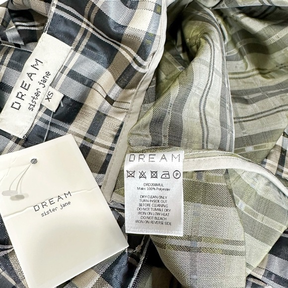 SISTER JANE Cosmic Check Voluminous Maxi Dress, Black Multi, XS - Picture 13 of 13